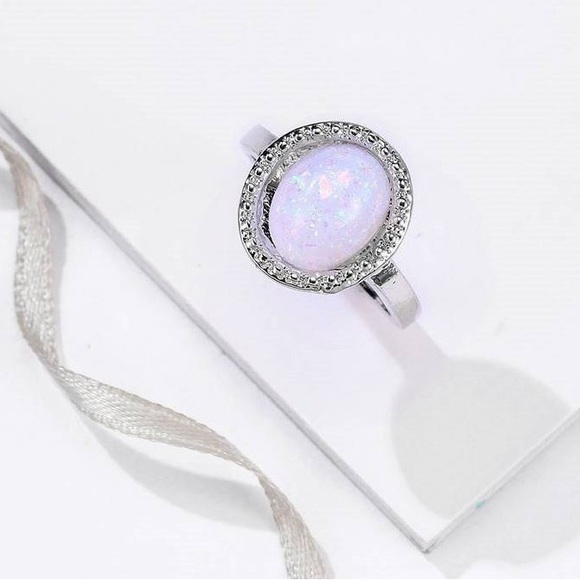 Haloed Opal Ring - Picture 5 of 6